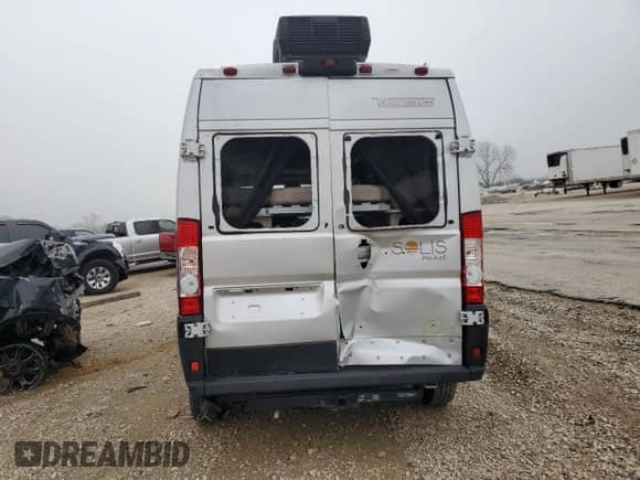 2021 Ram ProMaster Cargo z VIN 3C6LRVBG2ME584044, wystawiony jako Copart lot #44139125 z przebiegiem 33 302 mil mil oraz Szkoda całkowita • Salvage title. Historia ofert i sprzedaży dostępna na DreamBid. Obrazek 6.