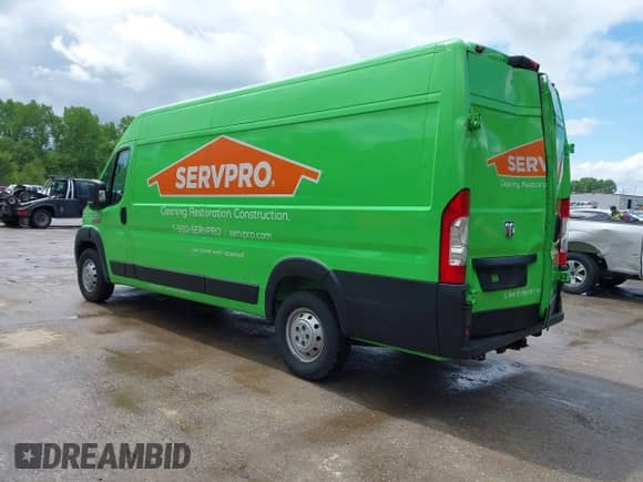 2022 Ram ProMaster Cargo with VIN 3C6MRVJG5NE114565, listed as a IAAI auction lot 42143752 with 43,382 mi miles and . Bid and sale history available at DreamBid. Image 3.