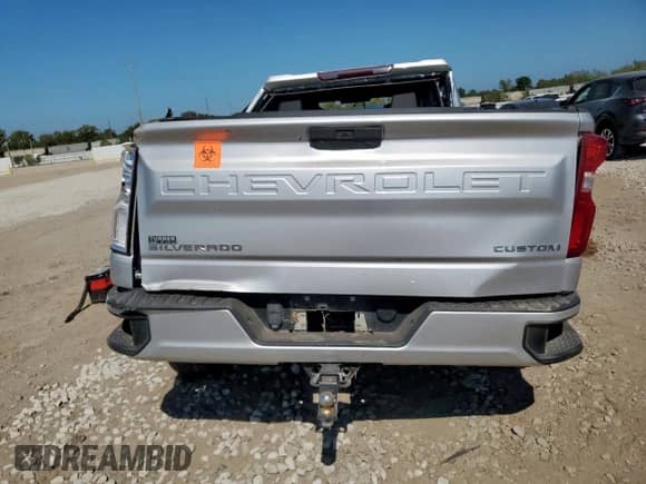 2021 Chevrolet Silverado 1500 Custom z VIN 1GCRWBEK1MZ343879, wystawiony jako Copart lot #82342645 z przebiegiem Nie podano mil oraz Nie do naprawy • Non repairable. Historia ofert i sprzedaży dostępna na DreamBid. Obrazek 6.