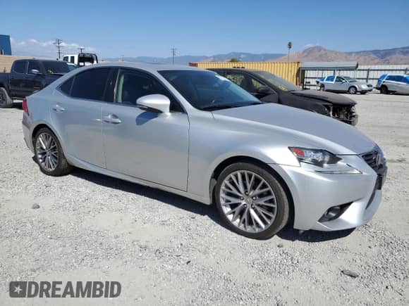 2015 Lexus IS 250 with VIN JTHBF1D29F5078554, listed as a Copart auction lot 80752815 with 105,358 mi miles and Salvage title. Bid and sale history available at DreamBid. Image 4.
