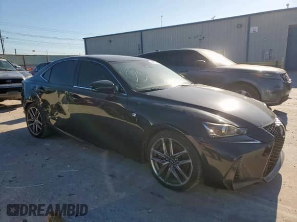 2017 Lexus IS 300 with VIN JTHCM1D2XH5016027, listed as a Copart auction lot 56335745 with 96,978 mi miles and Salvage title. Bid and sale history available at DreamBid. Image 4.