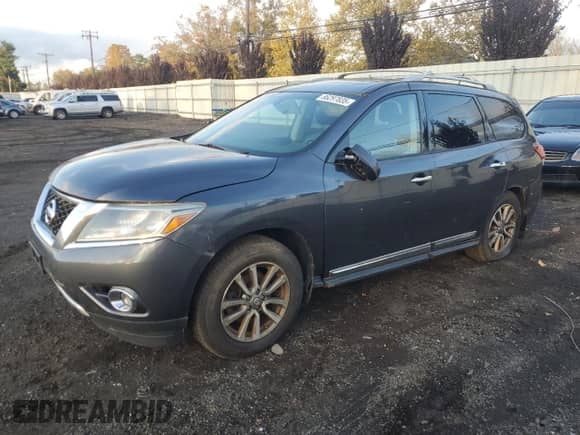 2014 Nissan Pathfinder SL with VIN 5N1AR2MM6EC726420, listed as a Copart auction lot 86297835 with Not provided miles and Clean title. Bid and sale history available at DreamBid. Image 1.