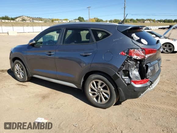 2017 Hyundai Tucson Eco with VIN KM8J3CA27HU380161, listed as a Copart auction lot 89638495 with 91,149 mi miles and Salvage title. Bid and sale history available at DreamBid. Image 2.