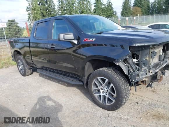 2020 Chevrolet Silverado 1500 Custom Trail Boss z VIN 1GCPYCEF5LZ368941, wystawiony jako IAAI lot #43214611 z przebiegiem 73 653 mil mil oraz . Historia ofert i sprzedaży dostępna na DreamBid. Obrazek 1.