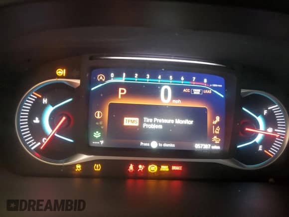 2020 Honda Passport Touring with VIN 5FNYF7H90LB003869, listed as a Copart auction lot 63877165 with 57,387 mi miles and Salvage title. Bid and sale history available at DreamBid. Image 9.