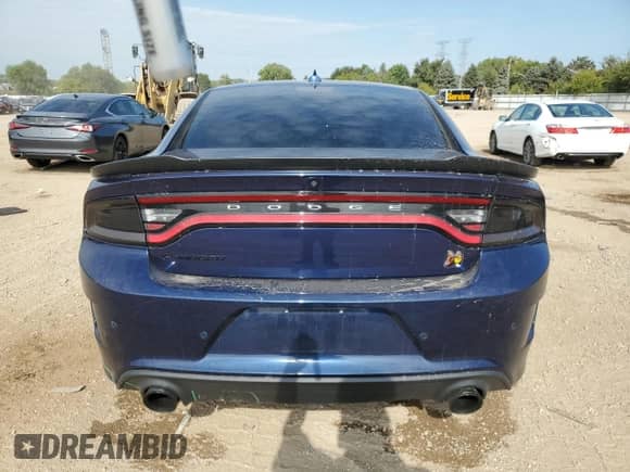 2017 Dodge Charger R/T Scat Pack with VIN 2C3CDXGJ4HH614229, listed as a Copart auction lot 80296535 with 77,326 mi miles and Salvage title. Bid and sale history available at DreamBid. Image 6.