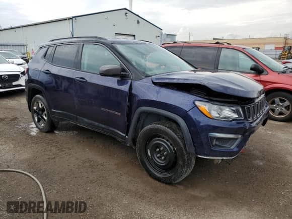 2018 Jeep Compass Trailhawk z VIN 3C4NJDDB3JT417204, wystawiony jako Copart lot #71890115 z przebiegiem 152 858 mil mil oraz Szkoda całkowita • Salvage title. Historia ofert i sprzedaży dostępna na DreamBid. Obrazek 4.