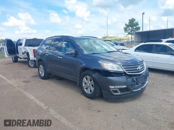 2013 Chevrolet Traverse LT with VIN 1GNKVJKD5DJ117712, listed as a IAAI auction lot 42635853 with 168,554 mi miles and . Bid and sale history available at DreamBid. Image 1.