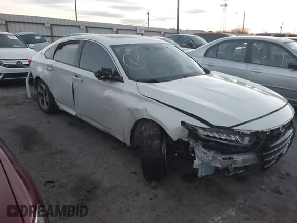 2020 Honda Accord EX-L with VIN 1HGCV2F53LA010454, listed as a IAAI auction lot 41475098 with 97,615 mi miles and . Bid and sale history available at DreamBid. Image 1.