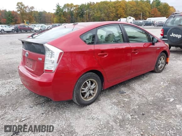 2010 Toyota Prius III with VIN JTDKN3DU9A0002730, listed as a IAAI auction lot 43507358 with 252,687 mi miles and . Bid and sale history available at DreamBid. Image 4.