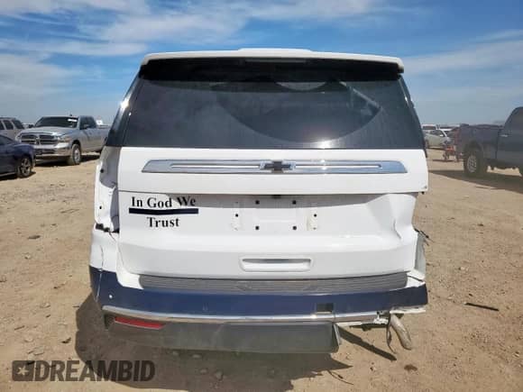 2024 Chevrolet Tahoe Commercial with VIN 1GNSKLED2RR249061, listed as a Copart auction lot 84399715 with 14,655 mi miles and Salvage title. Bid and sale history available at DreamBid. Image 6.