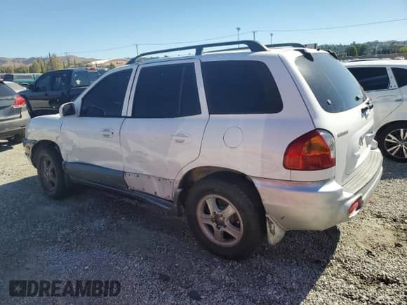 2003 Hyundai Santa Fe GLS with VIN KM8SC13D63U536075, listed as a Copart auction lot 86699295 with 189,731 mi miles and Salvage title. Bid and sale history available at DreamBid. Image 2.