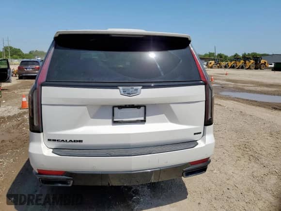 2023 Cadillac Escalade 4WD Sport with VIN 1GYS4FKL9PR124937, listed as a Copart auction lot 66909685 with 22,610 mi miles and Salvage title. Bid and sale history available at DreamBid. Image 6.