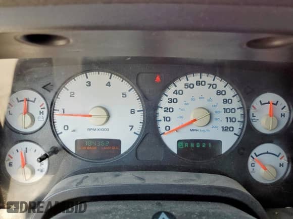 2004 Dodge 1500 SLT with VIN 1D7HA18D34S529505, listed as a Copart auction lot 69766535 with 184,362 mi miles and Salvage title. Bid and sale history available at DreamBid. Image 9.