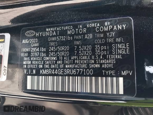 2024 Hyundai Palisade SEL с VIN KM8R44GE3RU677100, выставлен на аукционе IAAI как лот 42413885 с пробегом 26 445 миль миль и . История ставок и продаж доступна на DreamBid. Изображение 9.