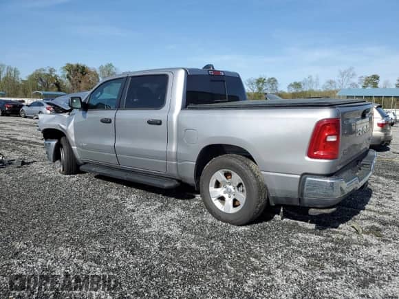 2025 Ram 1500 Tradesman with VIN 1C6RRFGG3SN599685, listed as a Copart auction lot 51036475 with 6,625 mi miles and Non repairable. Bid and sale history available at DreamBid. Image 2.