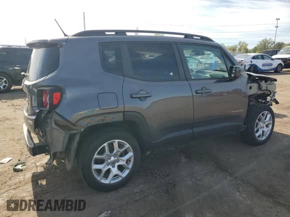 2017 Jeep Renegade Latitude с VIN ZACCJBBBXHPE97682, выставлен на аукционе Copart как лот 81864445 с пробегом 32 342 миль миль и Списание • Salvage title. История ставок и продаж доступна на DreamBid. Изображение 3.