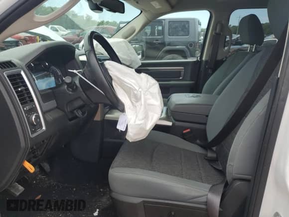 2019 Ram 1500 Big Horn with VIN 1C6RR6LT7KS675686, listed as a Copart auction lot 58254805 with 97,850 mi miles and Salvage title. Bid and sale history available at DreamBid. Image 7.