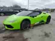 2017 Lamborghini Huracan LP 610-4 with VIN ZHWUR1ZF7HLA05866, listed as a Copart auction lot 44950255 with 18,205 mi miles and Salvage title. Bid and sale history available at DreamBid. Image 1.