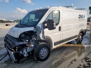 2023 Ram ProMaster Cargo с VIN 3C6LRVVG9PE606931, выставлен на аукционе Copart как лот 69659295 с пробегом 8 160 миль миль и Списание • Salvage title. История ставок и продаж доступна на DreamBid. Изображение 1.