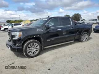 2021 GMC Sierra 1500 Denali z VIN 3GTU9FET7MG255579, wystawiony jako Copart lot #71834425 z przebiegiem 45 256 mil mil oraz Szkoda całkowita • Salvage title. Historia ofert i sprzedaży dostępna na DreamBid. Obrazek 1.