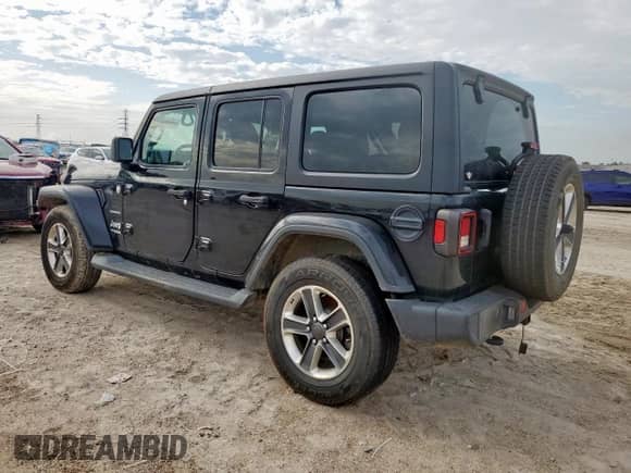 2021 Jeep Wrangler Unlimited Sahara High Altitude with VIN 1C4HJXEN7MW536136, listed as a Copart auction lot 63845735 with 135,130 mi miles and Clean title. Bid and sale history available at DreamBid. Image 2.