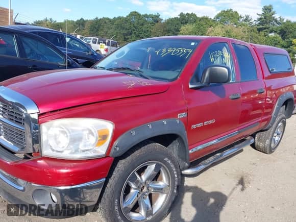 2007 Dodge 1500 SLT with VIN 1D7HU18P57J505170, listed as a IAAI auction lot 43395554 with 194,387 mi miles and . Bid and sale history available at DreamBid. Image 2.