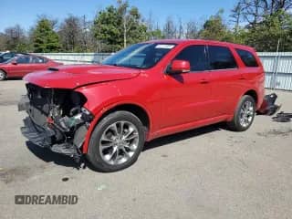 2019 Dodge Durango GT Plus with VIN 1C4RDJDG9KC664095, listed as a Copart auction lot 82112885 with 75,873 mi miles and Salvage title. Bid and sale history available at DreamBid. Image 1.