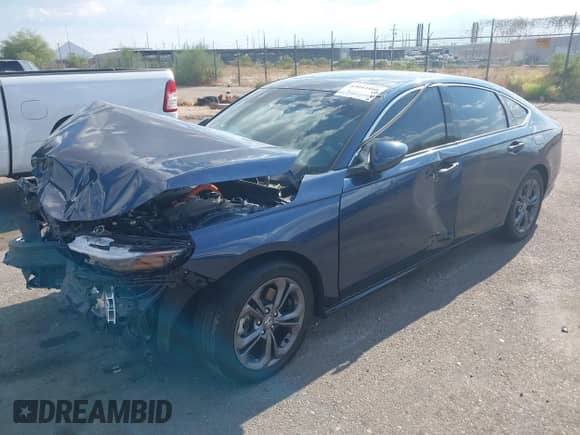 2024 Honda Accord EX-L с VIN 1HGCY2F66RA002230, выставлен на аукционе IAAI как лот 43044466 с пробегом 37 526 миль миль и . История ставок и продаж доступна на DreamBid. Изображение 2.