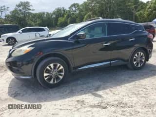 2016 Nissan Murano SL with VIN 5N1AZ2MG1GN116538, listed as a Copart auction lot 60406915 with 61,803 mi miles and Salvage title. Bid and sale history available at DreamBid. Image 1.