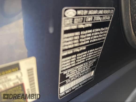 2017 Land Rover Range Rover Sport Autobiography z VIN SALWV2FE3HA142612, wystawiony jako IAAI lot #43389750 z przebiegiem 151 760 mil mil oraz . Historia ofert i sprzedaży dostępna na DreamBid. Obrazek 9.