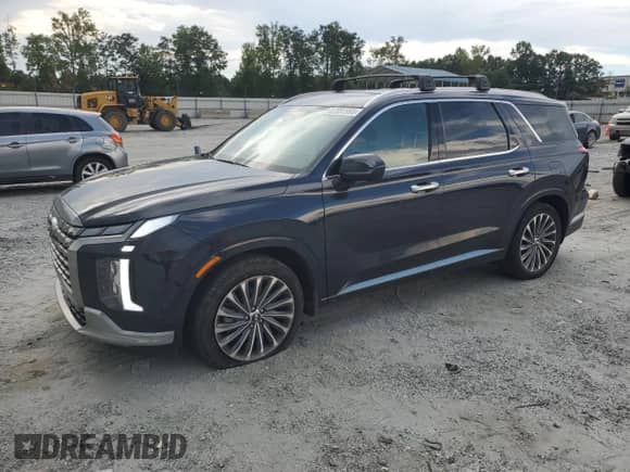 2024 Hyundai Palisade Calligraphy with VIN KM8R7DGE2RU655483, listed as a Copart auction lot 67091995 with 82,959 mi miles and Salvage title. Bid and sale history available at DreamBid. Image 1.