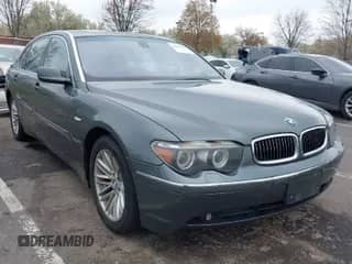 2005 BMW 7 Series 745Li with VIN WBAGN63595DS56807, listed as a IAAI auction lot 42018921 with 128,230 mi miles and . Bid and sale history available at DreamBid. Image 1.