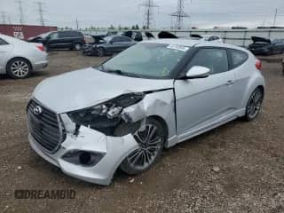 2016 Hyundai Veloster Turbo with VIN KMHTC6AE7GU274957, listed as a Copart auction lot 85703895 with 61,536 mi miles and Salvage title. Bid and sale history available at DreamBid. Image 1.