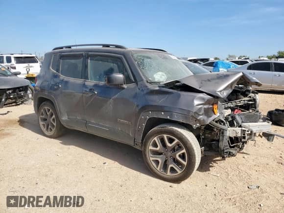 2018 Jeep Renegade Altitude with VIN ZACCJABB9JPG95346, listed as a Copart auction lot 66939205 with 359,902 mi miles and Salvage title. Bid and sale history available at DreamBid. Image 4.