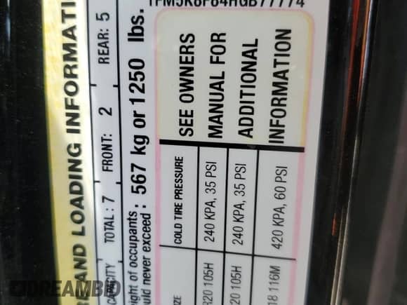 2017 Ford Explorer Limited z VIN 1FM5K8F84HGB77774, wystawiony jako Copart lot #66374655 z przebiegiem 112 027 mil mil oraz Szkoda całkowita • Salvage title. Historia ofert i sprzedaży dostępna na DreamBid. Obrazek 14.