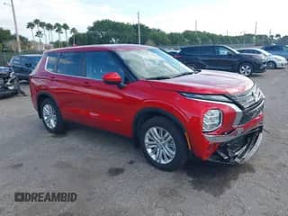2024 Mitsubishi Outlander ES with VIN JA4J3UA89RZ072115, listed as a IAAI auction lot 41309564 with 2,178 mi miles and . Bid and sale history available at DreamBid. Image 1.