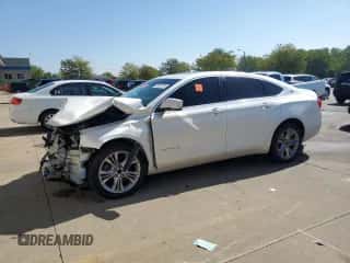 2014 Chevrolet Impala LT z VIN 2G1125S33E9194838, wystawiony jako Copart lot #70977975 z przebiegiem 120 102 mil mil oraz Szkoda całkowita • Salvage title. Historia ofert i sprzedaży dostępna na DreamBid. Obrazek 1.