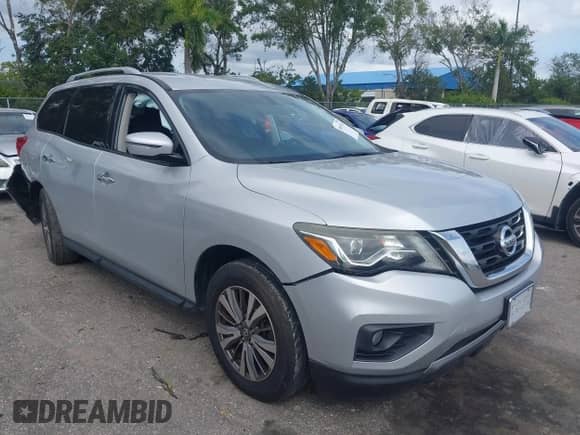 2018 Nissan Pathfinder S with VIN 5N1DR2MN9JC637022, listed as a IAAI auction lot 40555746 with 96,269 mi miles and . Bid and sale history available at DreamBid. Image 1.