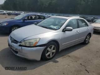 2005 Honda Accord EX-L с VIN 1HGCM568X5A027074, выставлен на аукционе Copart как лот 68144355 с пробегом 199 131 миль миль и Списание • Salvage title. История ставок и продаж доступна на DreamBid. Изображение 1.