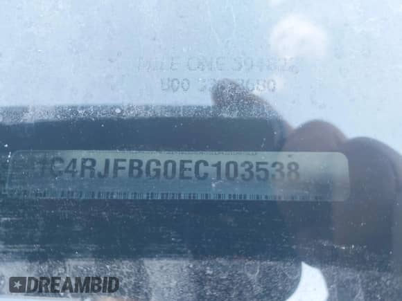 2014 Jeep Grand Cherokee Limited с VIN 1C4RJFBG0EC103538, выставлен на аукционе IAAI как лот 43515127 с пробегом 128 274 миль миль и . История ставок и продаж доступна на DreamBid. Изображение 9.