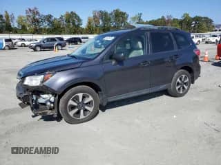2018 Subaru Forester Premium with VIN JF2SJAGC9JH528376, listed as a Copart auction lot 85673425 with 145,577 mi miles and Salvage title. Bid and sale history available at DreamBid. Image 1.