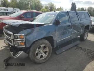 2014 Chevrolet Silverado 1500 LTZ with VIN 3GCUKSEC7EG114994, listed as a Copart auction lot 72008695 with 81,876 mi miles and Salvage title. Bid and sale history available at DreamBid. Image 1.