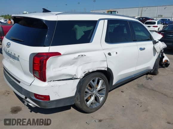 2020 Hyundai Palisade SEL z VIN KM8R44HE0LU083635, wystawiony jako IAAI lot #43159920 z przebiegiem 52 721 mil mil oraz . Historia ofert i sprzedaży dostępna na DreamBid. Obrazek 4.