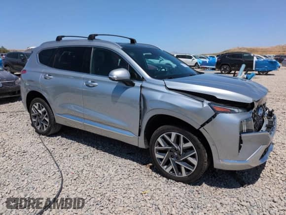 2022 Hyundai Santa Fe Calligraphy with VIN 5NMS5DAL3NH470377, listed as a Copart auction lot 63871105 with 28,989 mi miles and Salvage title. Bid and sale history available at DreamBid. Image 4.