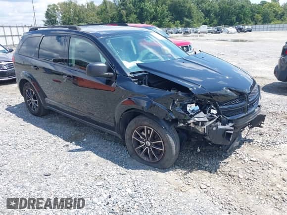 2018 Dodge Journey SE with VIN 3C4PDCAB0JT157987, listed as a IAAI auction lot 42995989 with 128,143 mi miles and . Bid and sale history available at DreamBid. Image 1.