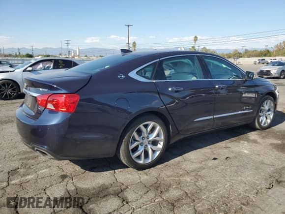 2019 Chevrolet Impala Premier with VIN 2G1105S31K9150452, listed as a Copart auction lot 81713595 with 53,980 mi miles and Salvage title. Bid and sale history available at DreamBid. Image 3.