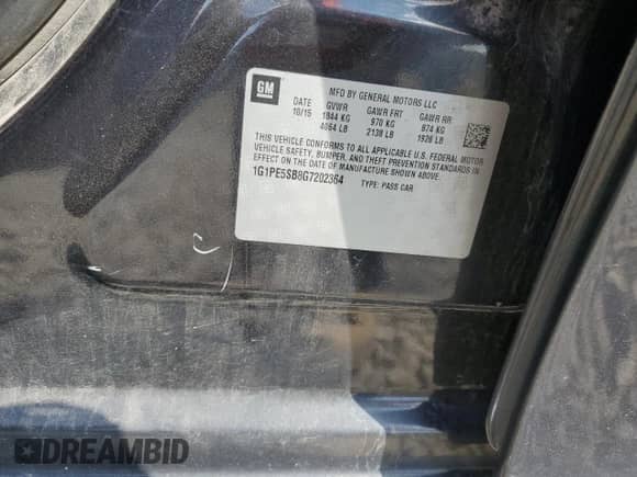 2016 Chevrolet Cruze LT with VIN 1G1PE5SB8G7202364, listed as a Copart auction lot 71664855 with 99,548 mi miles and Salvage title. Bid and sale history available at DreamBid. Image 13.