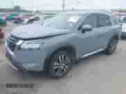 2023 Nissan Pathfinder Platinum with VIN 5N1DR3DK4PC208763, listed as a IAAI auction lot 42139683 with 39,956 mi miles and . Bid and sale history available at DreamBid. Image 2.