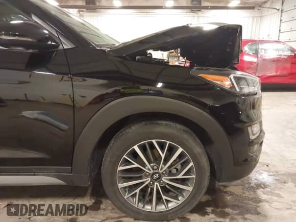 2021 Hyundai Tucson Limited with VIN KM8J3CAL6MU385001, listed as a IAAI auction lot 42230850 with 30,439 mi miles and . Bid and sale history available at DreamBid. Image 19.